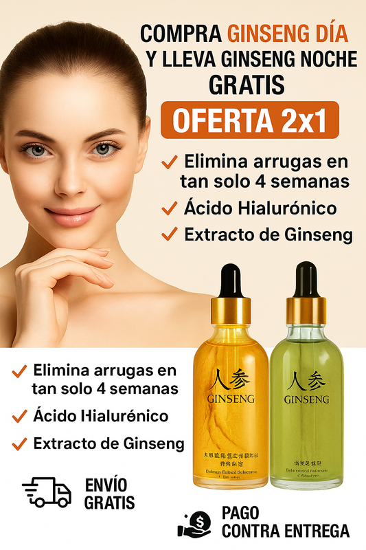 🔥OFERTA PAGE 1 LLEVE 2| Ginseng Serum Original ®  Dia & Noche